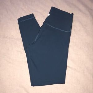 Blue Wunder Train Lululemon leggings